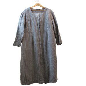 Gudrun Sjoden Pure Linen Pinstripe Dress